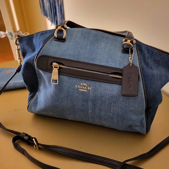 Coach DENIM purse - Picture 3 of 4